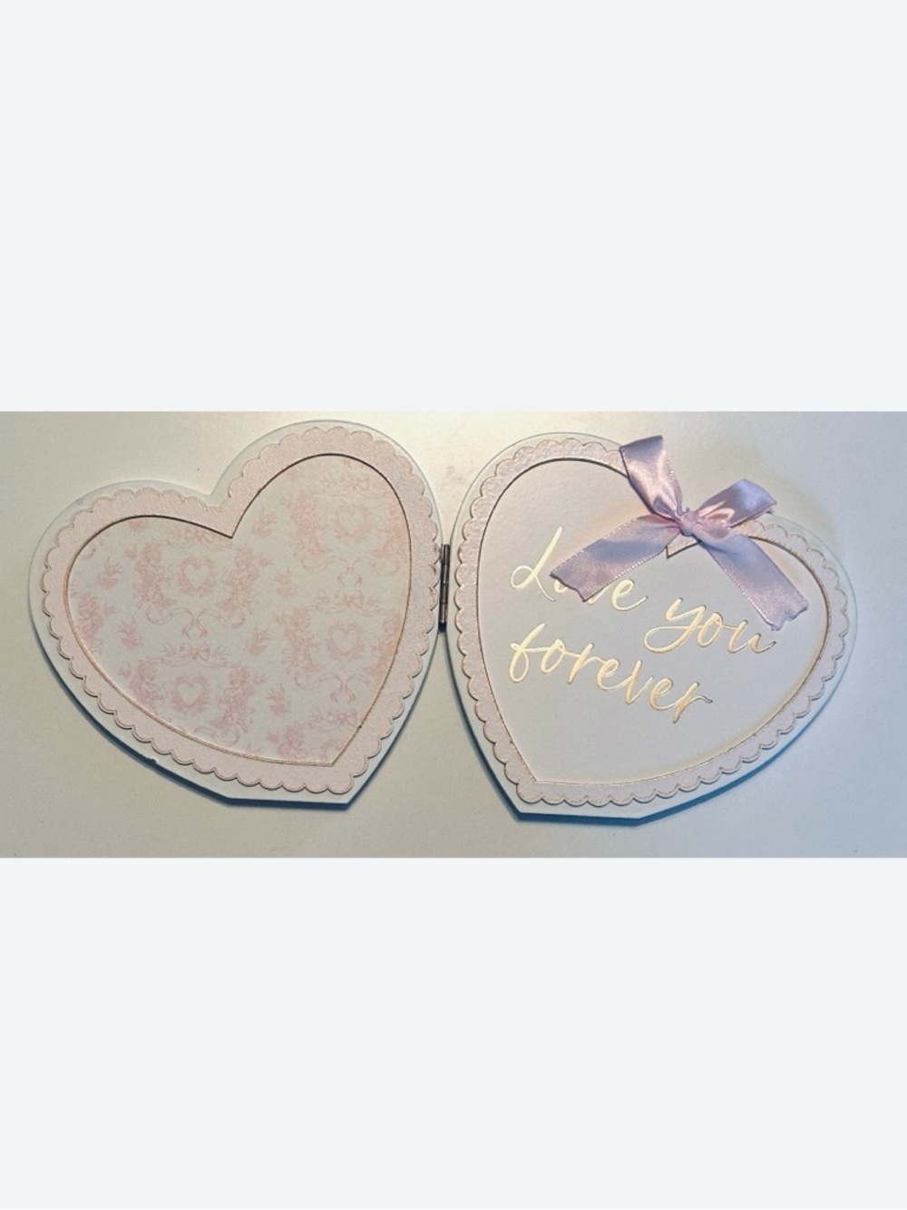 5/$15💥 Love You Forever Heart-Shaped Shelf Decor Wedding Accent 💗